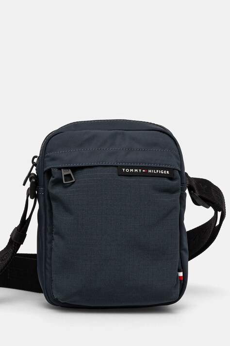Ledvinka Tommy Hilfiger šedá barva, AM0AM13297
