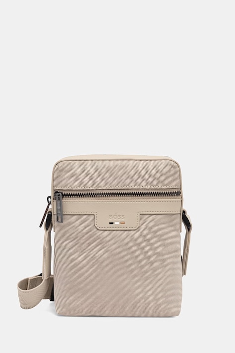 BOSS taška přes rameno pánská Ray_N_NS Zip béžová 50536169