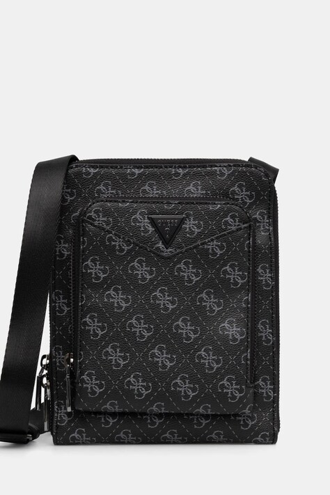 Guess borseta SIENA culoarea negru, HMSILO P5109