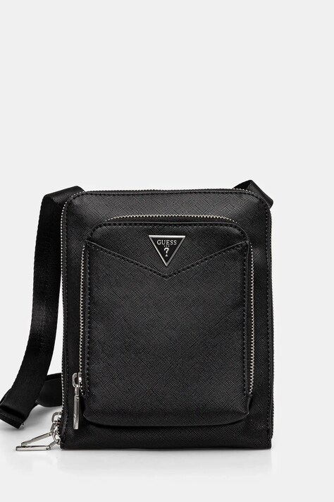 Guess borseta SIENA culoarea negru, HMSISA P5109