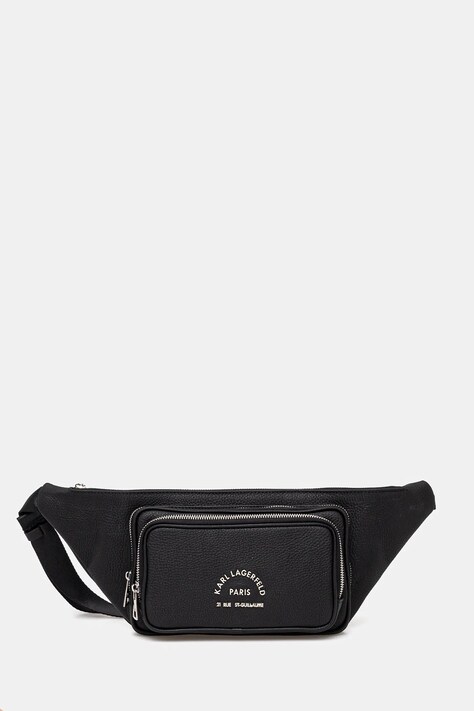Karl Lagerfeld borsetă bărbați, culoarea negru, 552451.815911