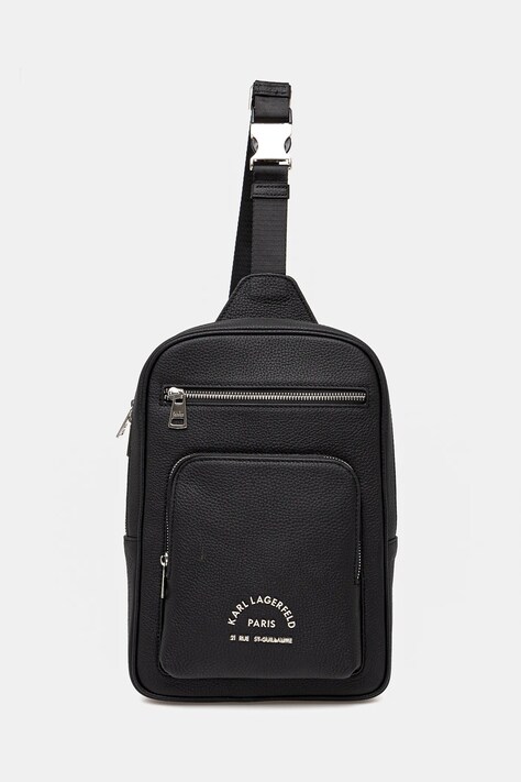 Karl Lagerfeld borsetă bărbați, culoarea negru, 552451.815920