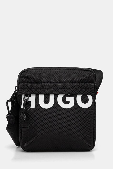HUGO borsetă bărbați, culoarea negru, 50541918