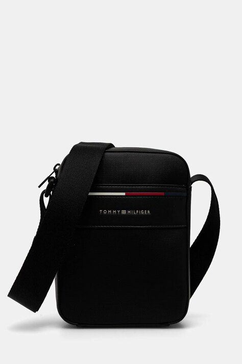 Чанта през рамо Tommy Hilfiger в черно AM0AM13196
