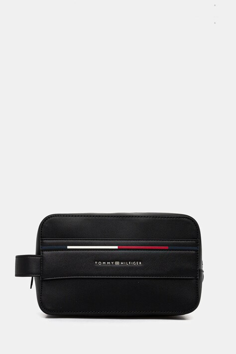 Kosmetická taška Tommy Hilfiger černá barva, AM0AM13235