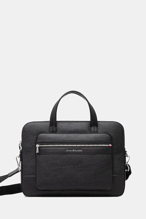 Taška na notebook Tommy Hilfiger černá barva, AM0AM13203