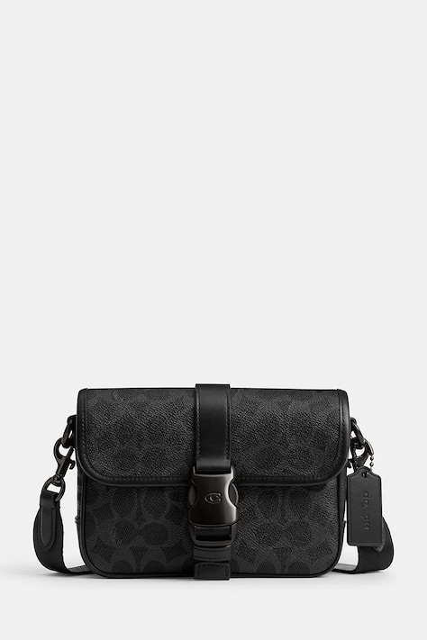 Coach saszetka skórzana kolor czarny CY990