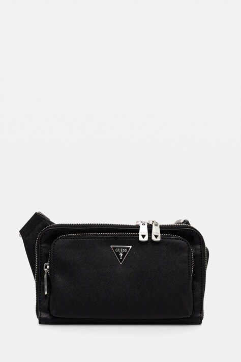 Guess borsetă MILANO culoarea negru, HMMISA P5214