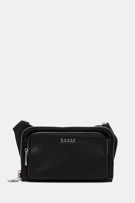 Guess borseta MILANO culoarea negru, HMMITU P5214