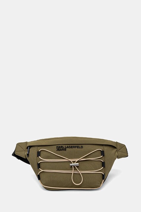 Karl Lagerfeld Jeans borseta culoarea verde, A2M30115