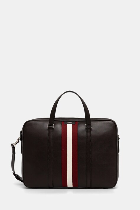 Кожаная сумка Bally цвет коричневый MAB01L