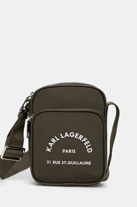 Karl Lagerfeld saszetka męska kolor zielony A2M30158
