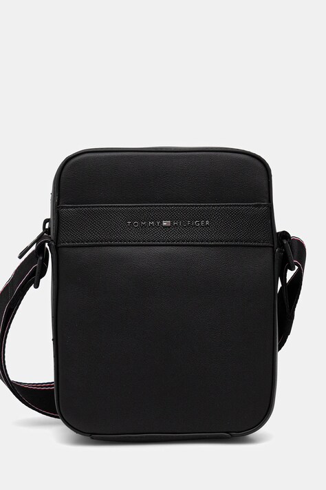 Tommy Hilfiger borsetă culoarea negru, AM0AM13224