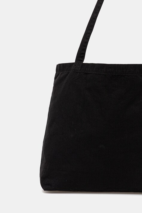 Бавовняна сумка AllSaints ORLANDO37 x 36 x 11 cm — SS25-TOM0F5, чорний — фото 3