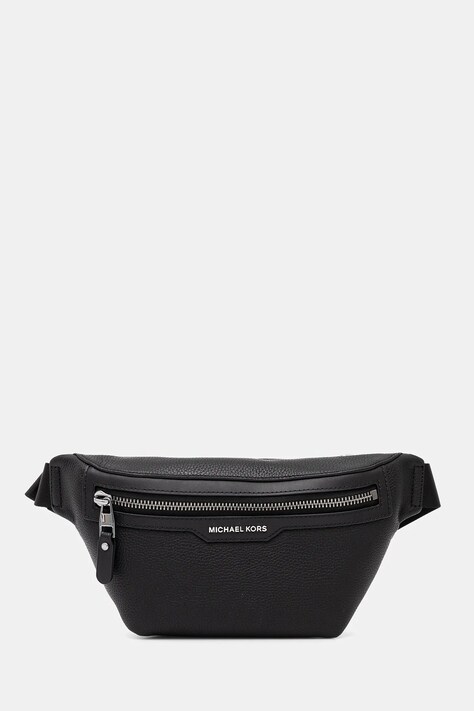 Kožená ledvinka Michael Kors černá barva, 33S5LHDY1L