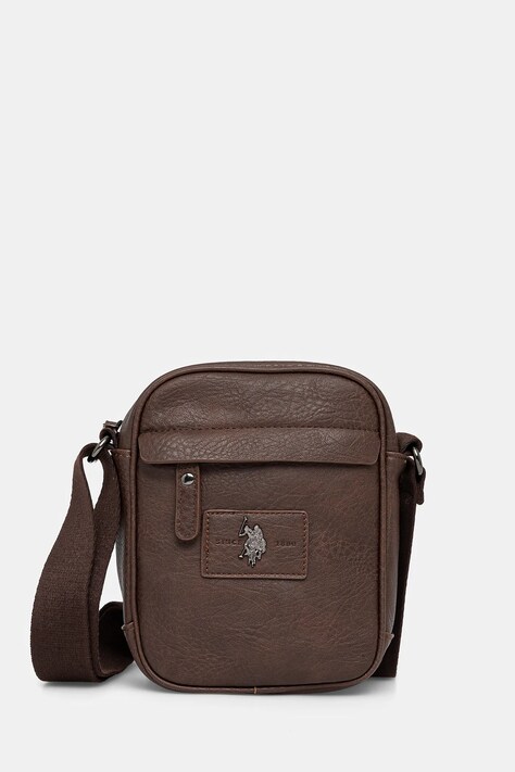 U.S. Polo Assn. borsetă Birmingham culoarea maro, BEUXB8735MVP