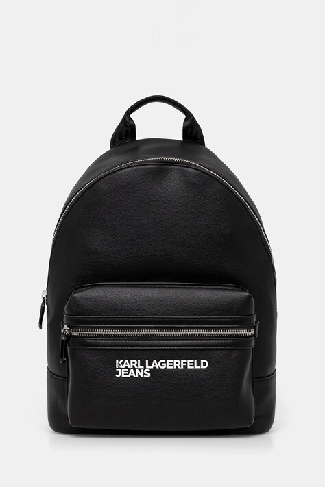 Karl Lagerfeld Jeans rucsac culoarea negru, mare, cu imprimeu, A1M30302