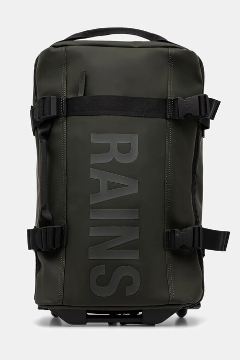 Rains valiză Texel Cabin Bag W3  52x32x20 cm culoarea verde, 13460