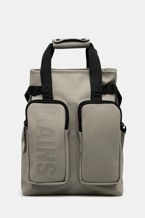 Σακίδιο πλάτης Rains Texel Tote Backpack W3 χρώμα: πράσινο, 14240