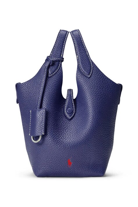 Кожена чанта Polo Ralph Lauren Crossbody в тъмносиньо 428944657