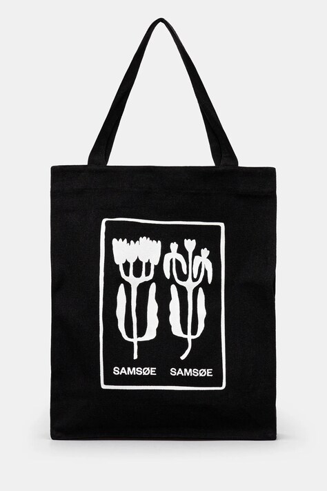 Samsoe Samsoe cotton bag Sajournal black color U24400002
