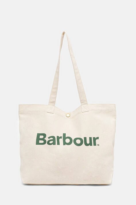Barbour cotton bag Logo Tote Bag beige color UBA0733