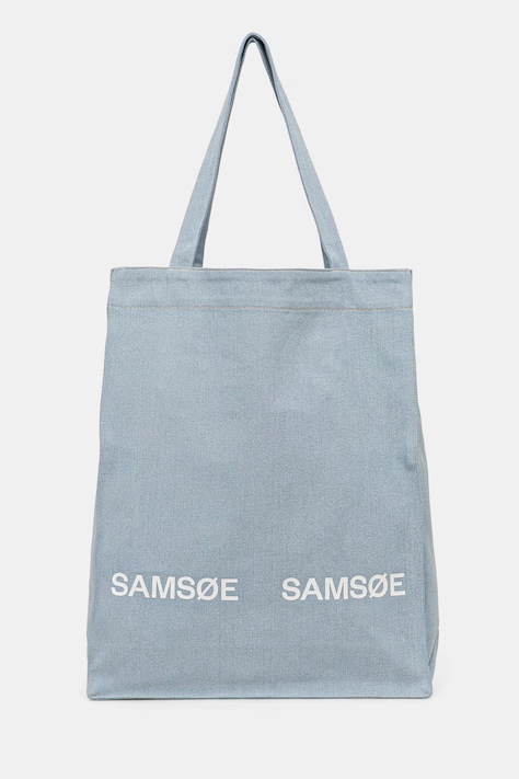 Samsoe Samsoe torba jeansowa SALUCA niebieska U25100002