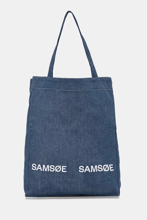 Samsoe Samsoe geantă denim SALUCA albastră U25100002