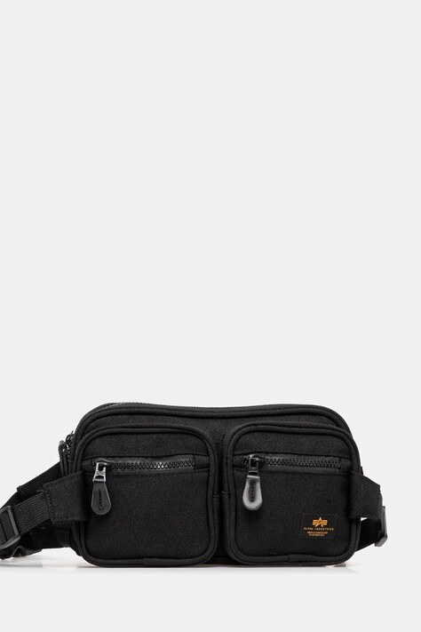 Чанта през рамо Alpha Industries Label Waist Bag в черно 156943