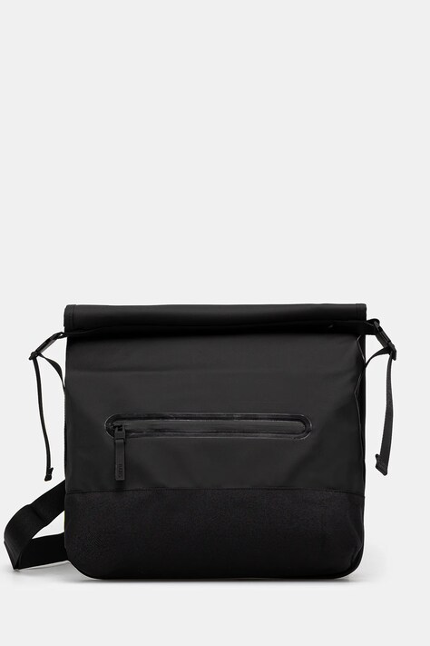 Rains bag Trail Rolltop Messenger Bag W3 black color 14490.01