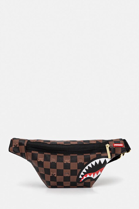Sprayground borsetă culoarea maro, 910B7512NSZ