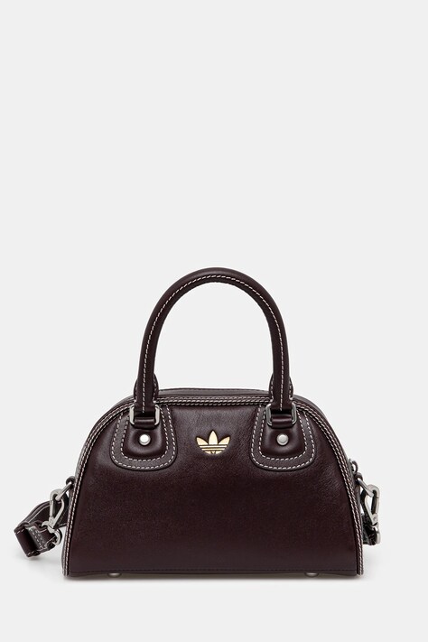 adidas Originals leather bag x Wales Bonner Bwl Bag violet color JD1167