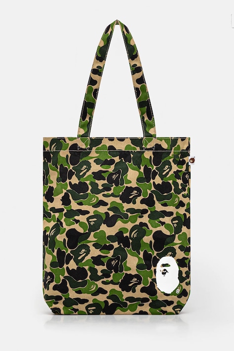 Чанта A Bathing Ape ABC camo tote bag в зелено 1K80189010