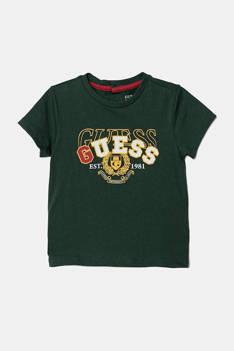 Guess tricou de bumbac pentru copii culoarea verde, cu imprimeu, I5RI00 K8HM4