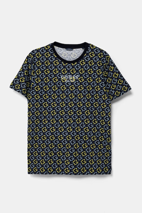 Guess tricou de bumbac pentru copii culoarea albastru marin, modelator, L5RI18 K8HM4