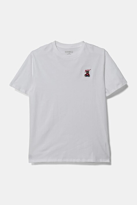 Guess tricou de bumbac pentru copii culoarea alb, cu imprimeu, L5RI33 I3Z14