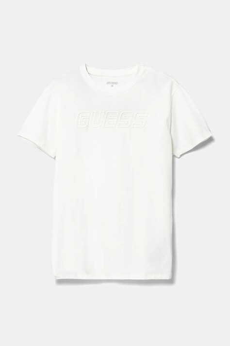 Guess tricou copii culoarea alb, cu imprimeu, L5RI37 J1311