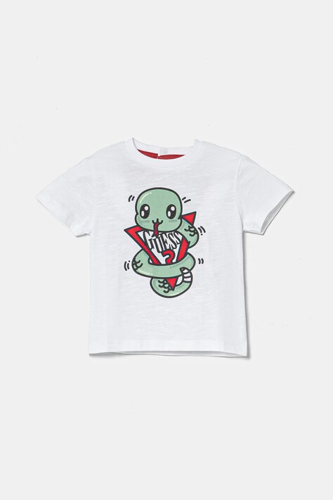 Guess tricou de bumbac pentru copii culoarea alb, cu imprimeu, N5RI03 K6XN4