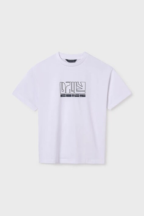 Mayoral tricou de bumbac pentru copii culoarea alb, cu imprimeu, 840
