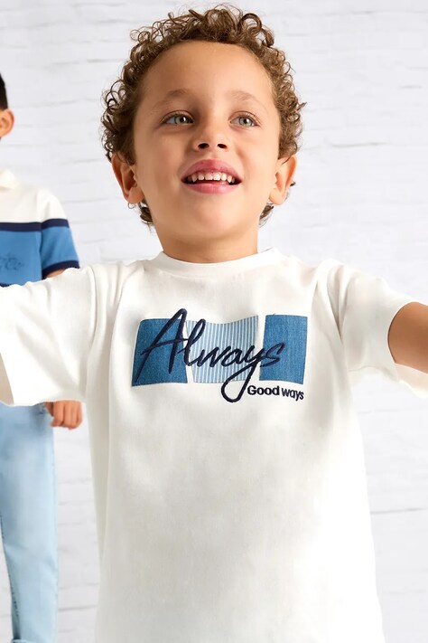 Mayoral t-shirt in cotone per bambini colore bianco 3025