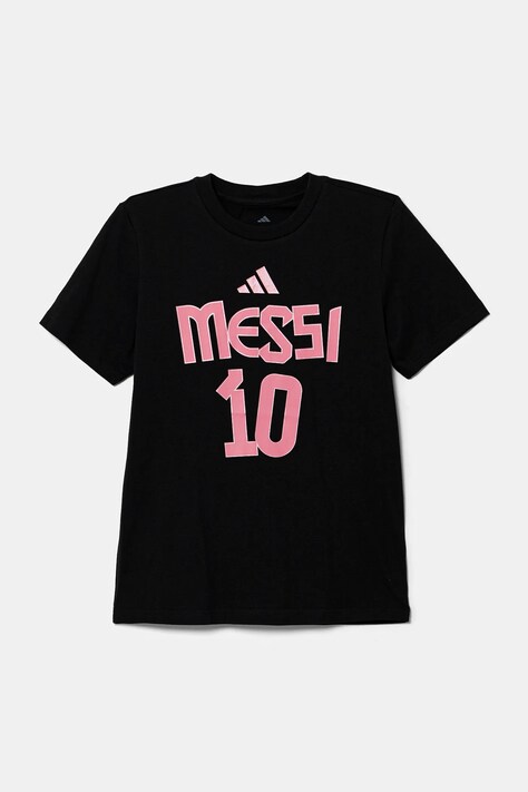 Дитяча бавовняна футболка adidas Performance MESSI — фото 2