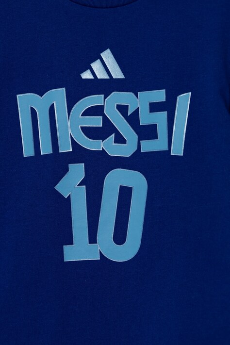 Дитяча бавовняна футболка adidas Performance MESSI — фото 4