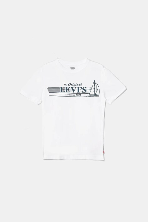 Levi's tricou copii MID DAY SAIL TEE culoarea alb, cu imprimeu, 9EM283