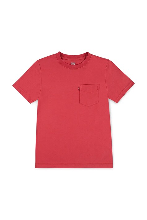 Levi's tricou de bumbac pentru copii SUNSET POCKET TEE culoarea bleumarin, uni, 8EM359