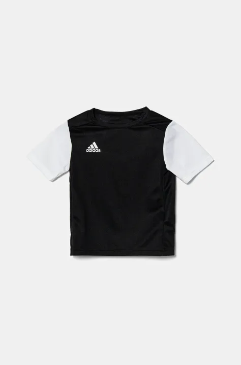 adidas Performance t-shirt dziecięcy kolor czarny z nadrukiem DP3220