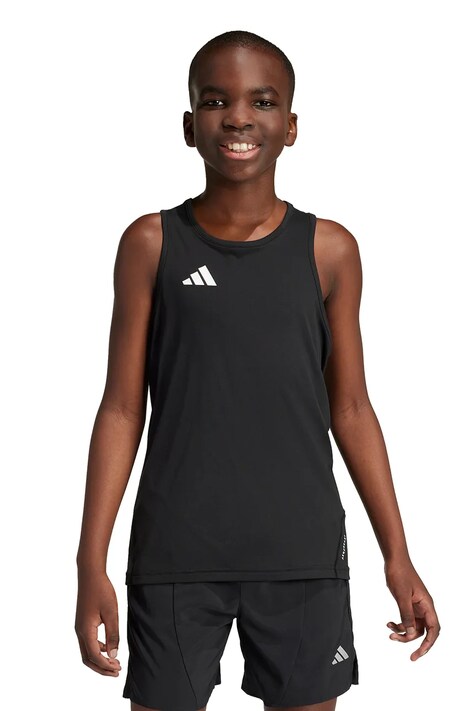 Detský top adidas čierna farba, s potlačou, IT5061