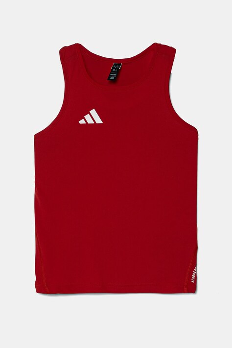 Παιδικό μπλουζάκι adidas χρώμα: κόκκινο, IT5062