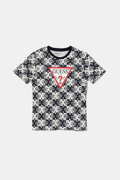Dětské bavlněné tričko Guess tmavomodrá barva, L5GI03 K8HM4