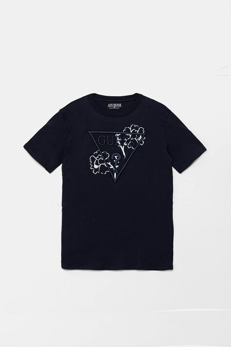 Guess tricou de bumbac pentru copii culoarea albastru marin, cu imprimeu, L5GI09 K8HM4