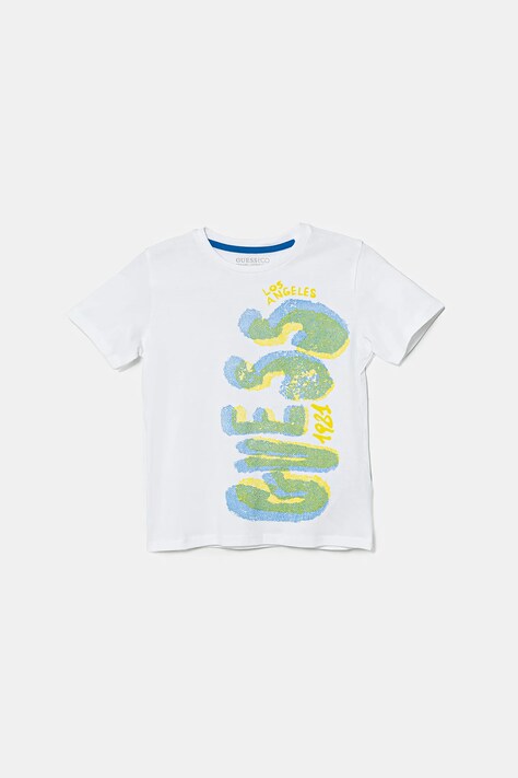 Guess t-shirt in cotone per bambini colore bianco L5GI12 K8HM4